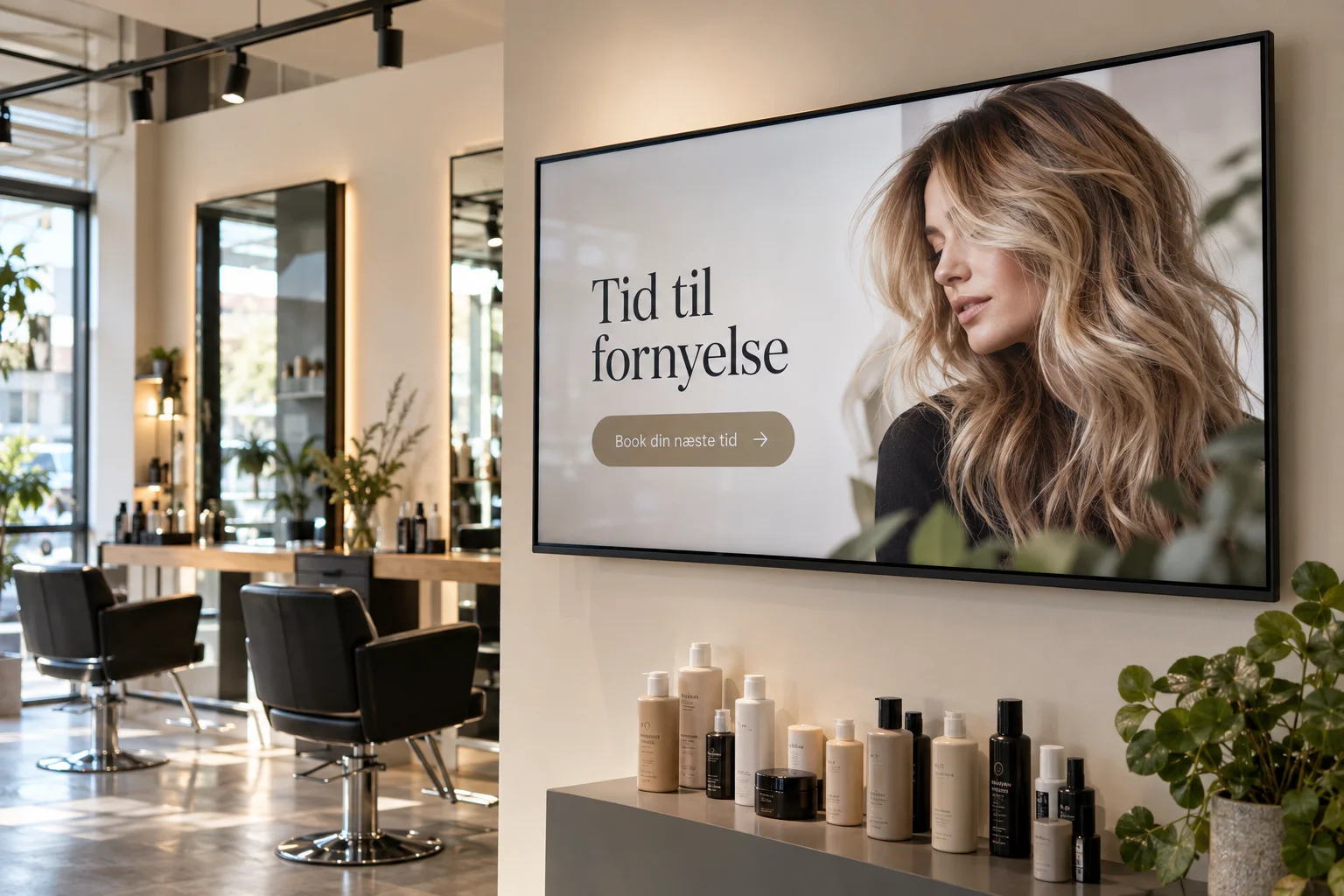 Inspiration og ledige tider i salonen